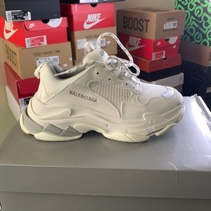 Balenciaga Triple S sneaker metallic/white
